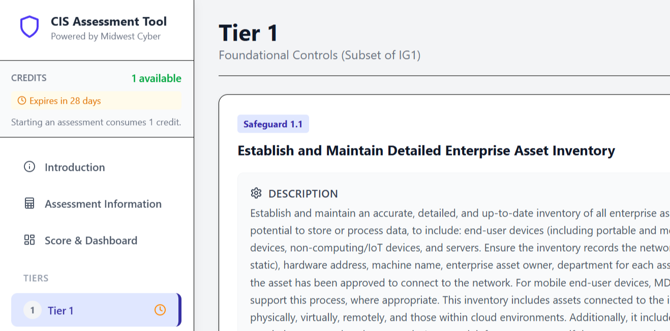 CIS Controls Assessment | FrameworkMapper